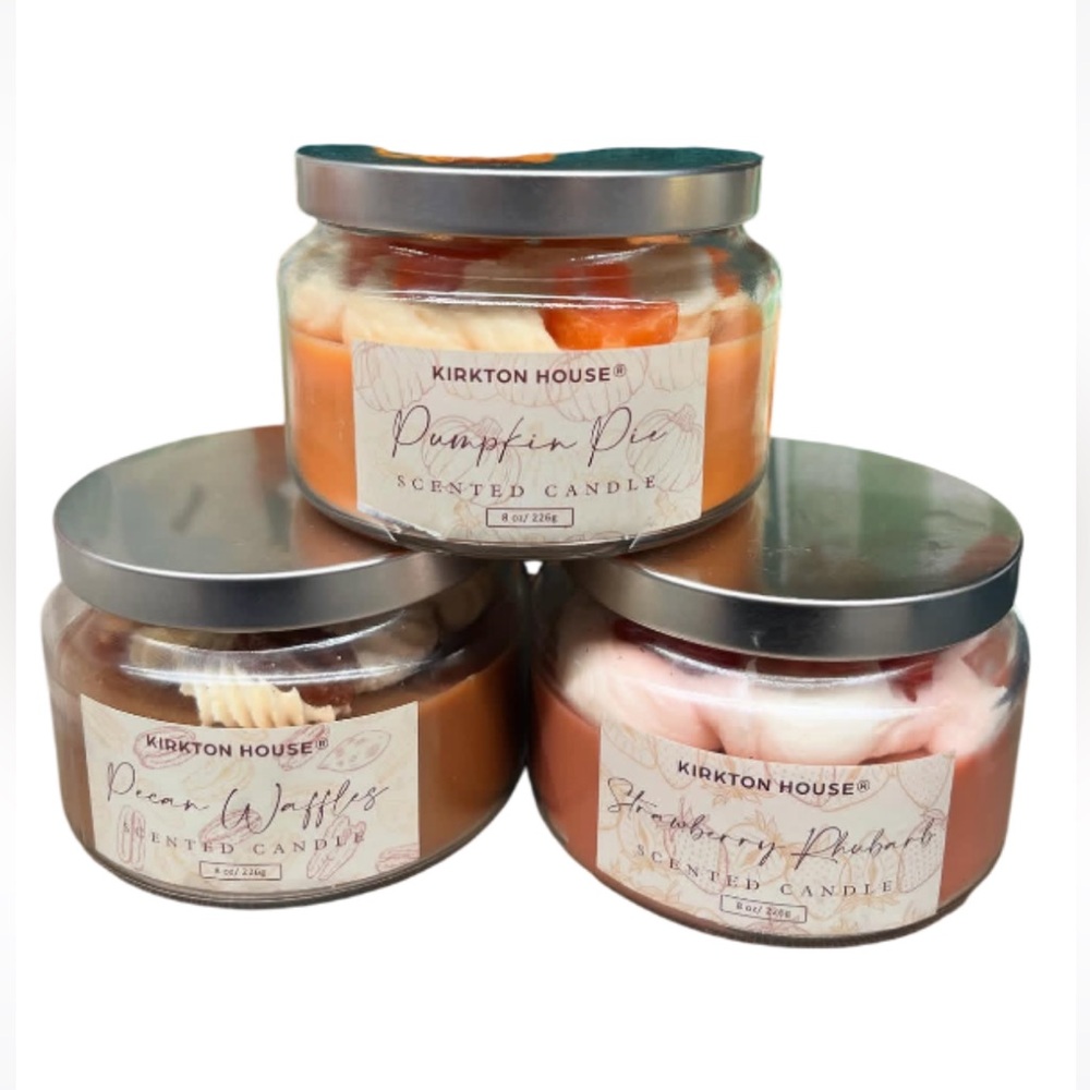 Fall Desserts Molded Candle Set of 3